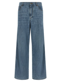 Miu Miu Cotton Jeans Blue