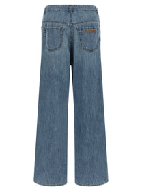 Miu Miu Cotton Jeans Blue