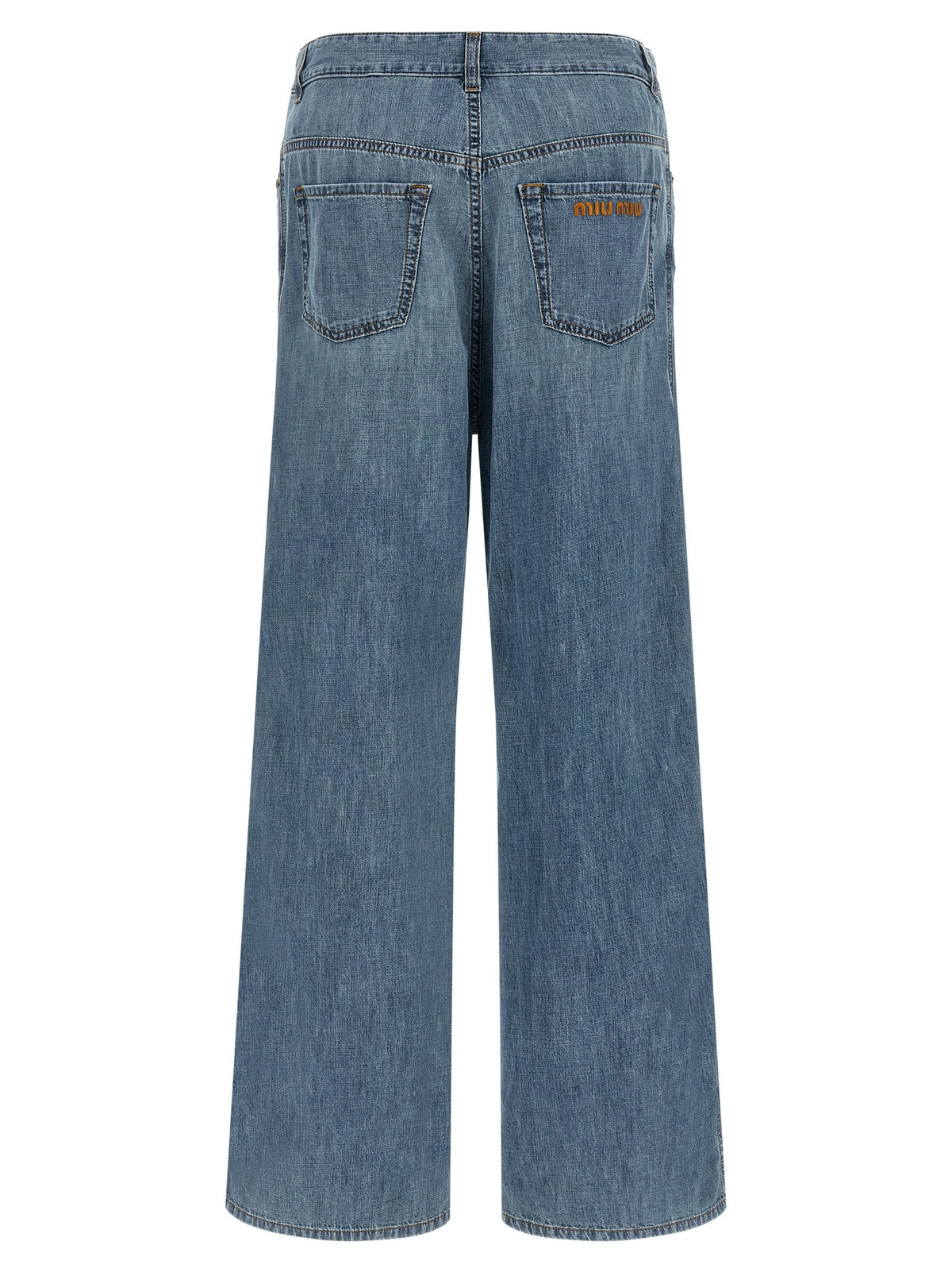 Miu Miu Cotton Jeans Blue, view 2