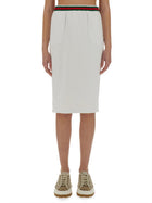 Gucci Women's Cotton Jersey Skirt White