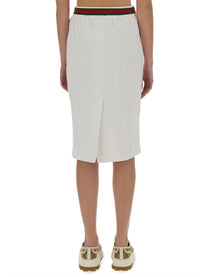 Gucci Women's Cotton Jersey Skirt White, view 3