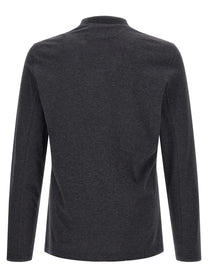 Brunello Cucinelli Cotton Jersey Shirt Grey, view 2