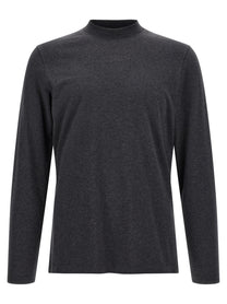 Brunello Cucinelli Cotton Jersey Shirt Grey