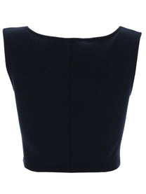 S MAX MARA Women's Cotton Jersey Top Blue