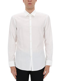 HUGO BOSS Men's Cotton Kenno Shirt White