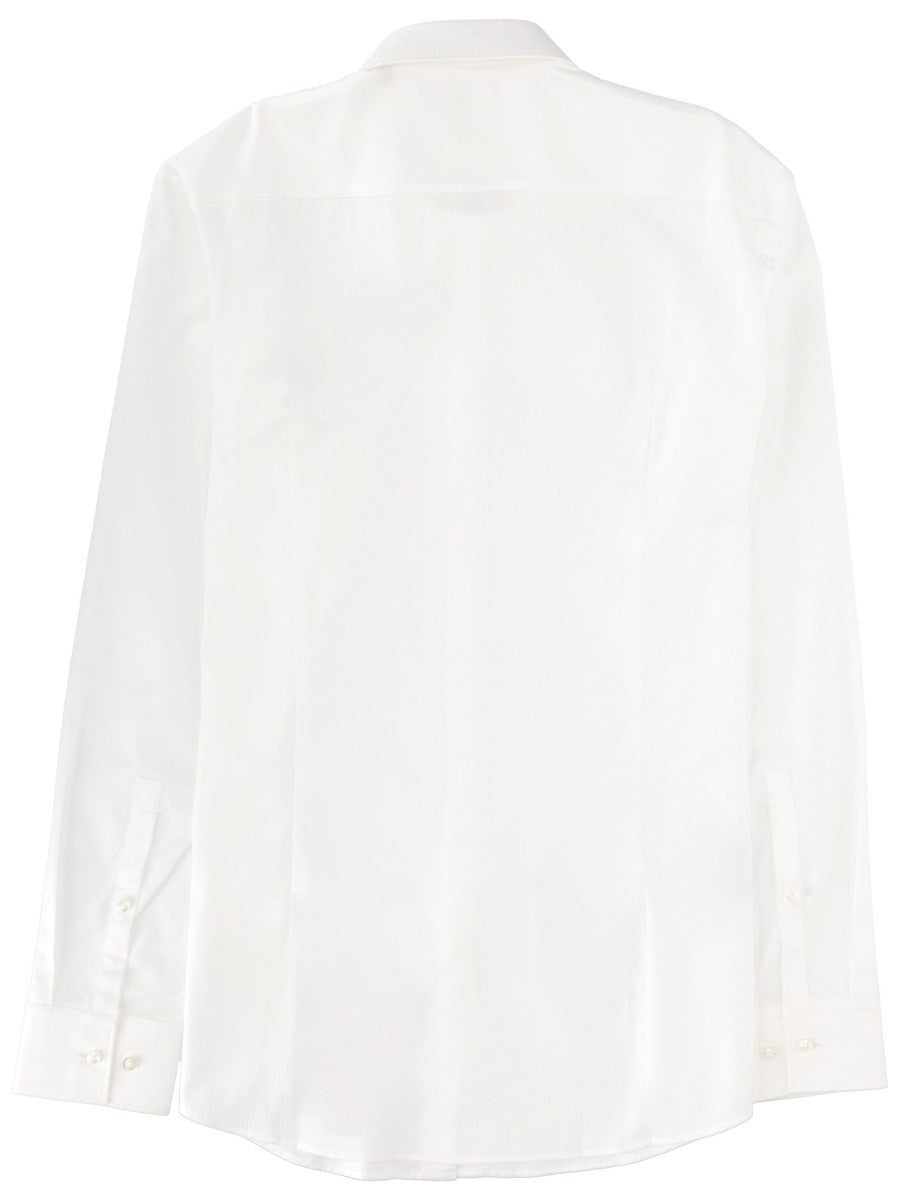 HUGO BOSS Men's Cotton Kenno Shirt White