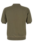 Zanone Cotton Knit Polo Shirt Green, view 2