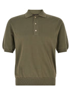 Zanone Cotton Knit Polo Shirt Green