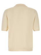 Zanone Cotton Knit Polo Shirt Beige, view 2