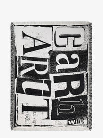 Carhartt Wip Men's Cotton Letterpress Blanket Black