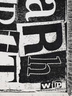 Carhartt Wip Men's Cotton Letterpress Blanket Black, view 2
