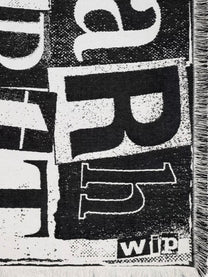 Carhartt Wip Men's Cotton Letterpress Blanket Black