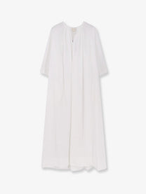ASPESI Women's Cotton Long Dress White