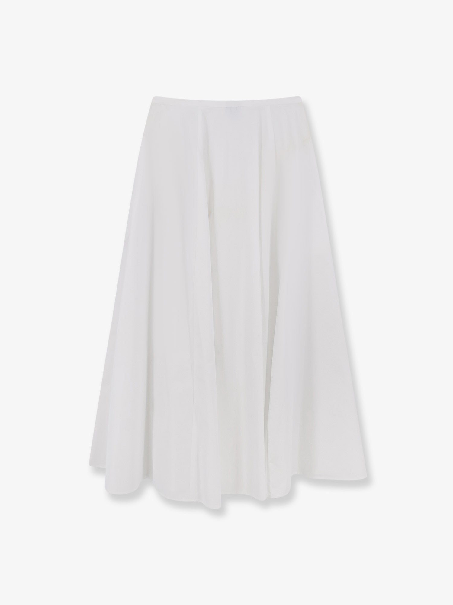 ASPESI Women's Cotton Long Skirt White