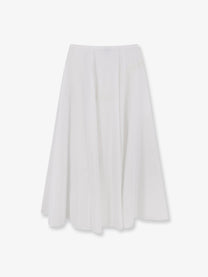 ASPESI Women's Cotton Long Skirt White