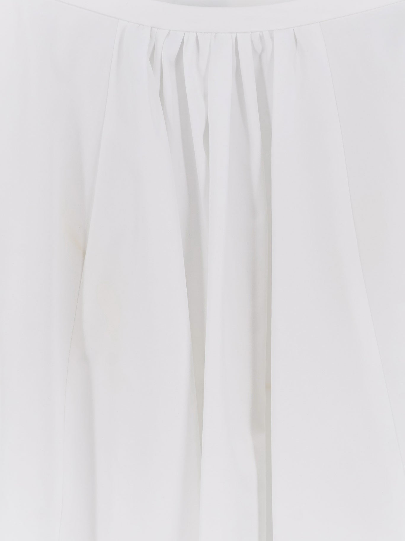 ASPESI Women's Cotton Long Skirt White