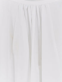 ASPESI Women's Cotton Long Skirt White