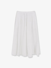 ASPESI Women's Cotton Long Skirt White