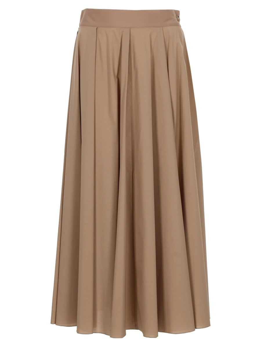 Fay Women's Cotton Midi Skirt Beige