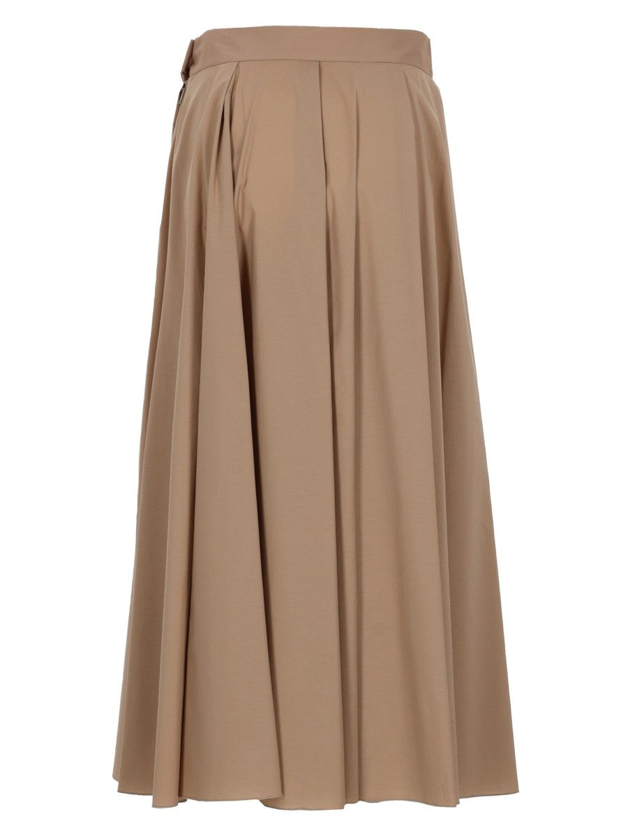 Fay Women's Cotton Midi Skirt Beige