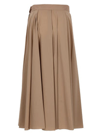 Fay Women's Cotton Midi Skirt Beige