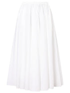 Patou Women's Cotton Midi Skirt White, view 3
