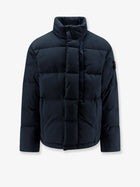 Stone Island Men's Cotton Nylon Tela Down Jacket Blue