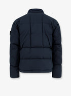 Stone Island Men's Cotton Nylon Tela Down Jacket Blue, view 2