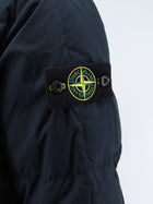 Stone Island Men's Cotton Nylon Tela Down Jacket Blue, view 3