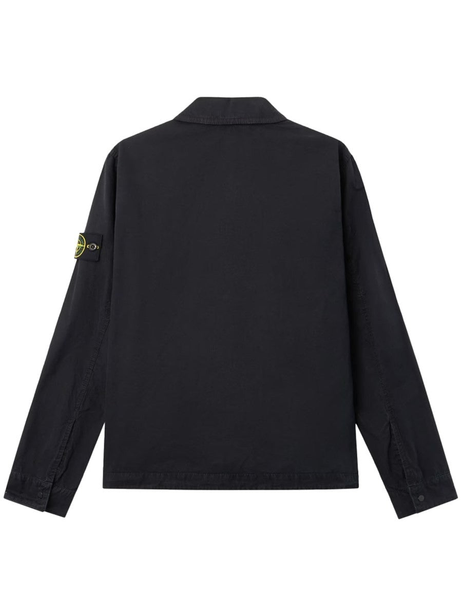 Stone Island Men's Cotton Overshirt Black
