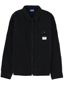 HUGO BOSS Men's Cotton Overshirt Black