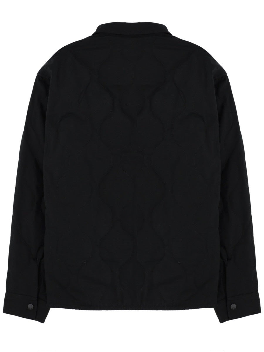 HUGO BOSS Men's Cotton Overshirt Black