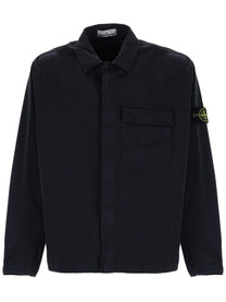 Stone Island Men's Cotton Overshirt Blue