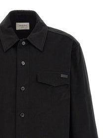 Saint Laurent Cotton Overshirt Black