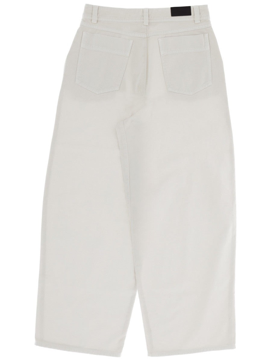 Lemaire Women's Cotton Pants Beige