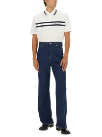 Gucci Men's Cotton Pique Polo Shirt White