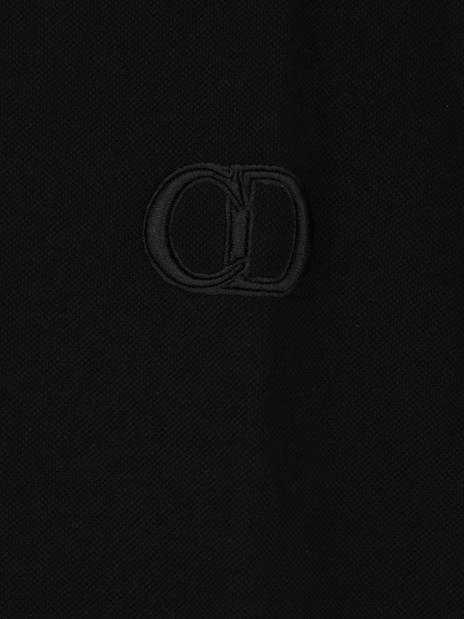 Dior Men's Cotton Piqué Polo Shirt Black Dior