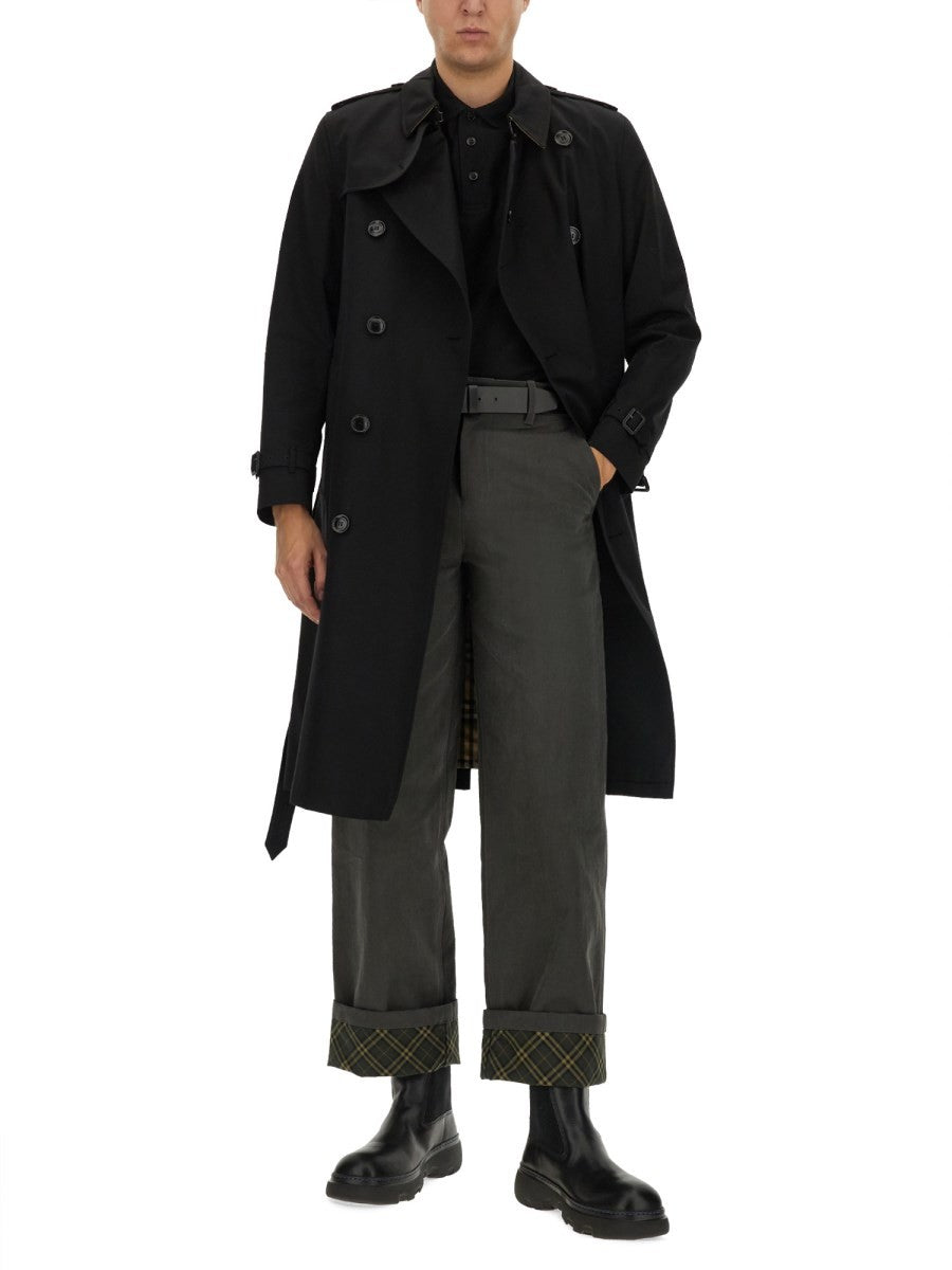 Burberry Men's Cotton Pique Polo Black