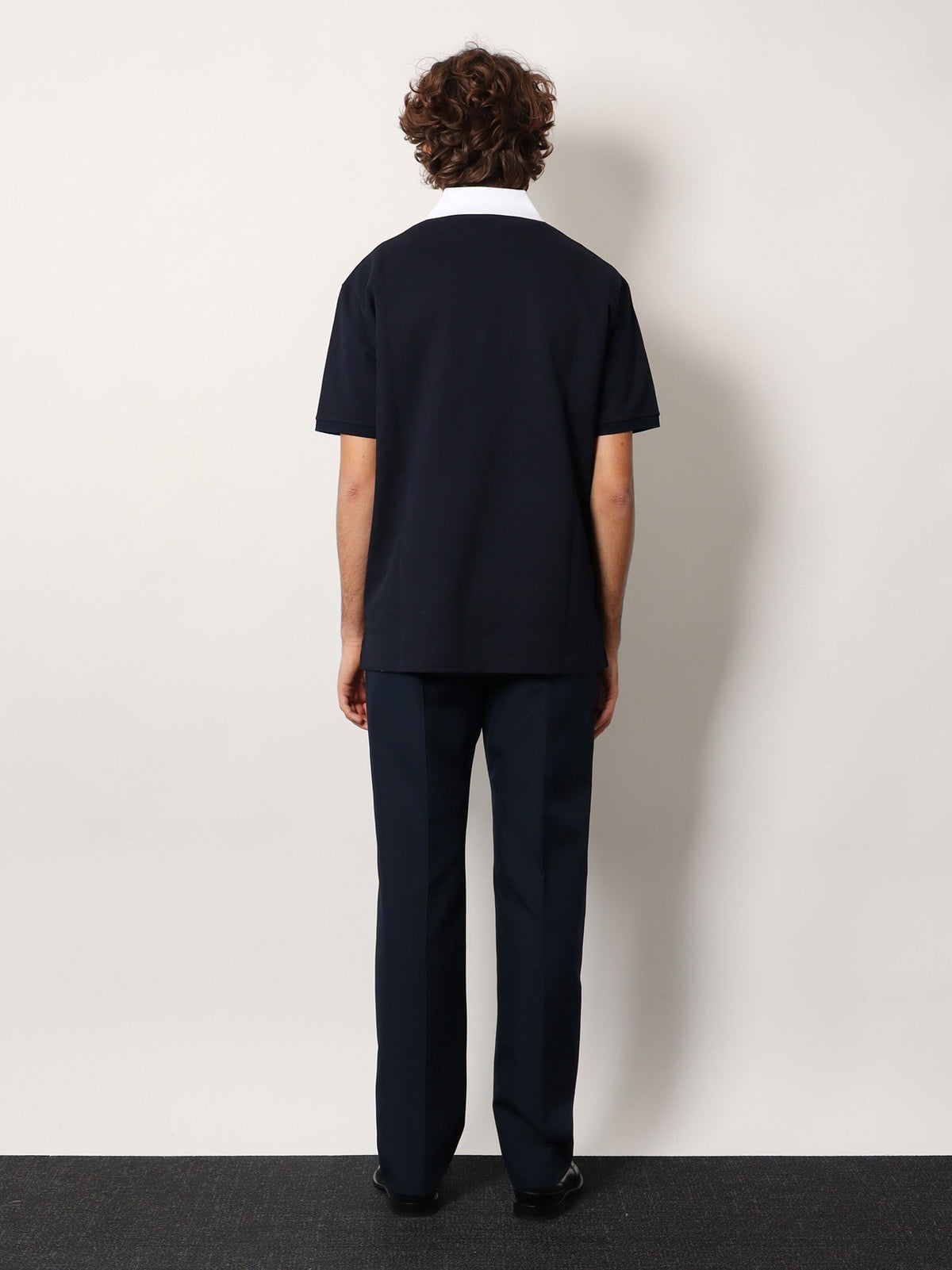 Gucci Men's Cotton Piquet Polo Shirt Black, view 3