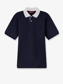 Gucci Men's Cotton Piquet Polo Shirt Black