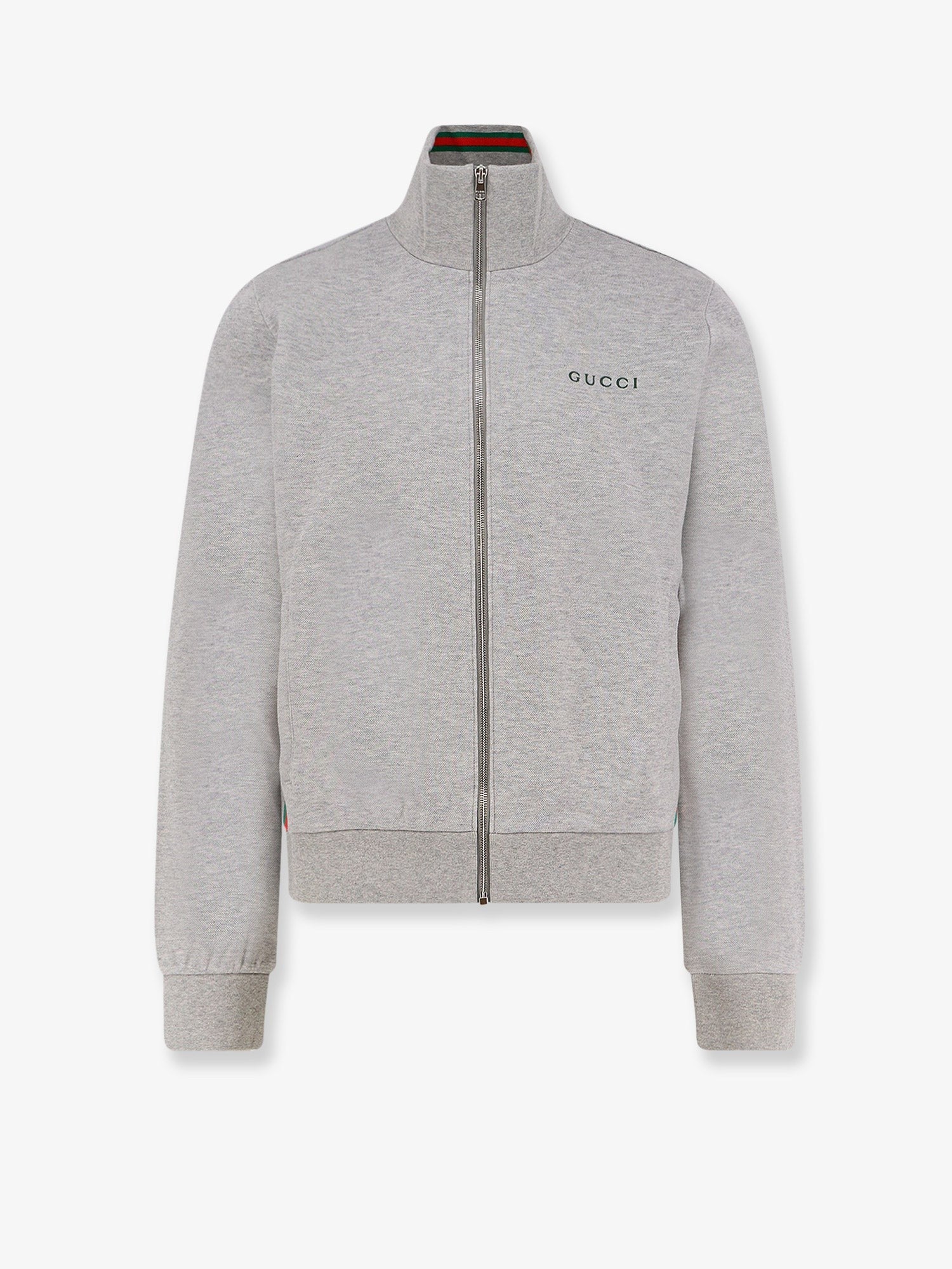 Gucci Men's Cotton Piquet Sweatshirt Grey