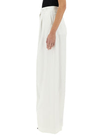 Givenchy Women's Cotton Pleated Pants White