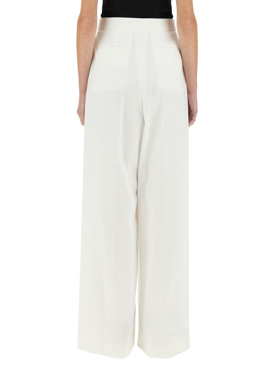 Givenchy Women's Cotton Pleated Pants White