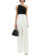 Givenchy Women's Cotton Pleated Pants White, view 2