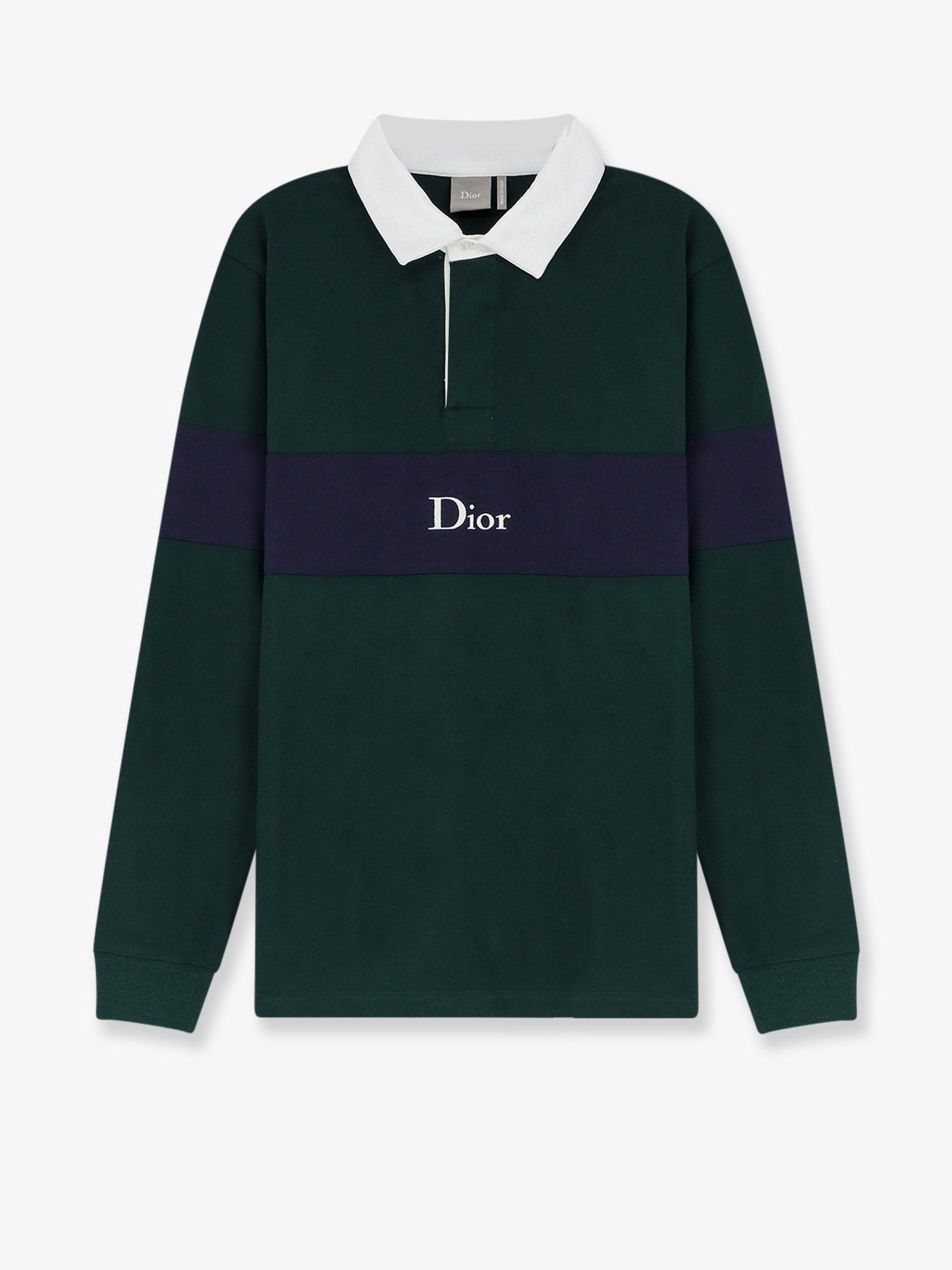 Dior Men's Cotton Polo Rugby vert