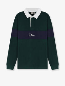 Dior Men's Cotton Polo Rugby vert