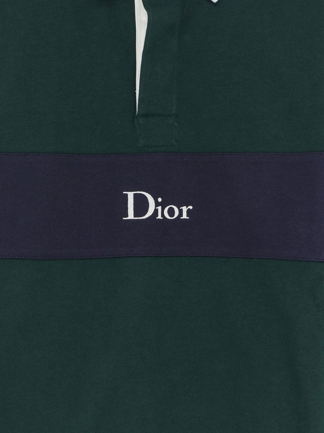 Dior Men's Cotton Polo Rugby vert