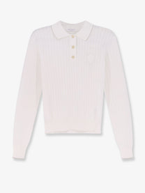 Brunello Cucinelli Women's Cotton Polo Shirt PLATINO