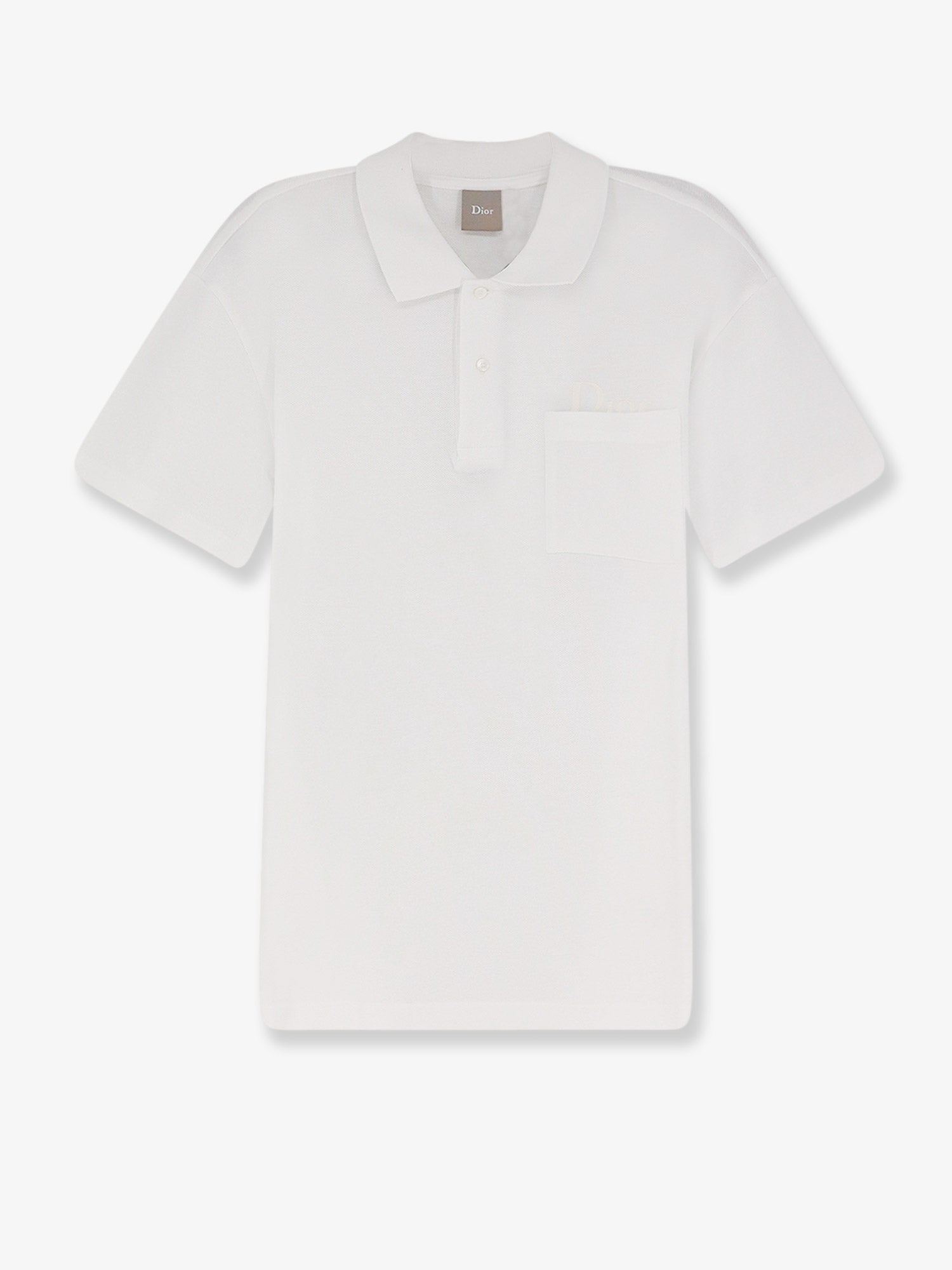 Dior Men's Cotton Polo Shirt White