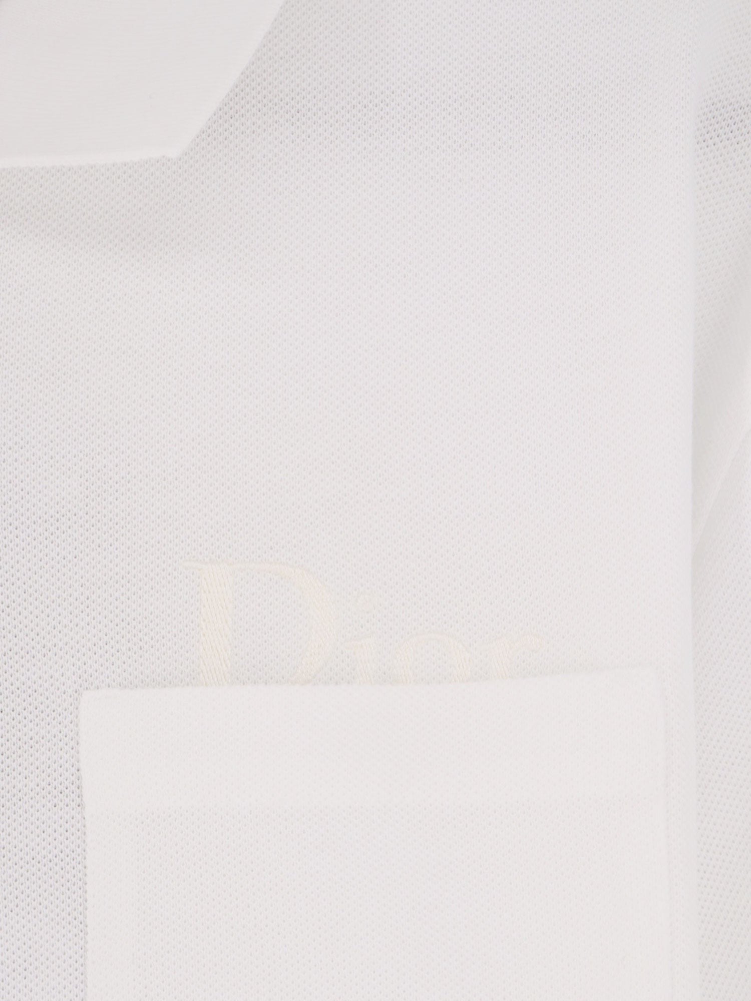 Dior Men's Cotton Polo Shirt White